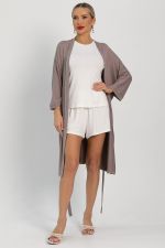 Пеньюар Шелк вискозы (латте) П14486-52М LT Collection