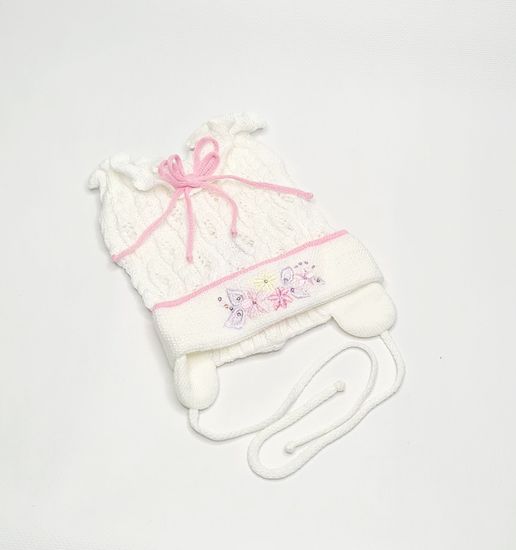 Шапочка детская для девочек, розовая