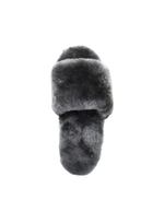 FLUFF SLIDE SLIPPER-grey