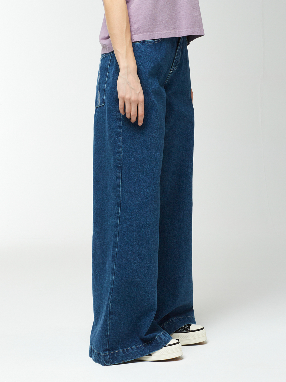 Женские Джинсы (Regular Fit) Sweeper Wide Leg Mid Blue