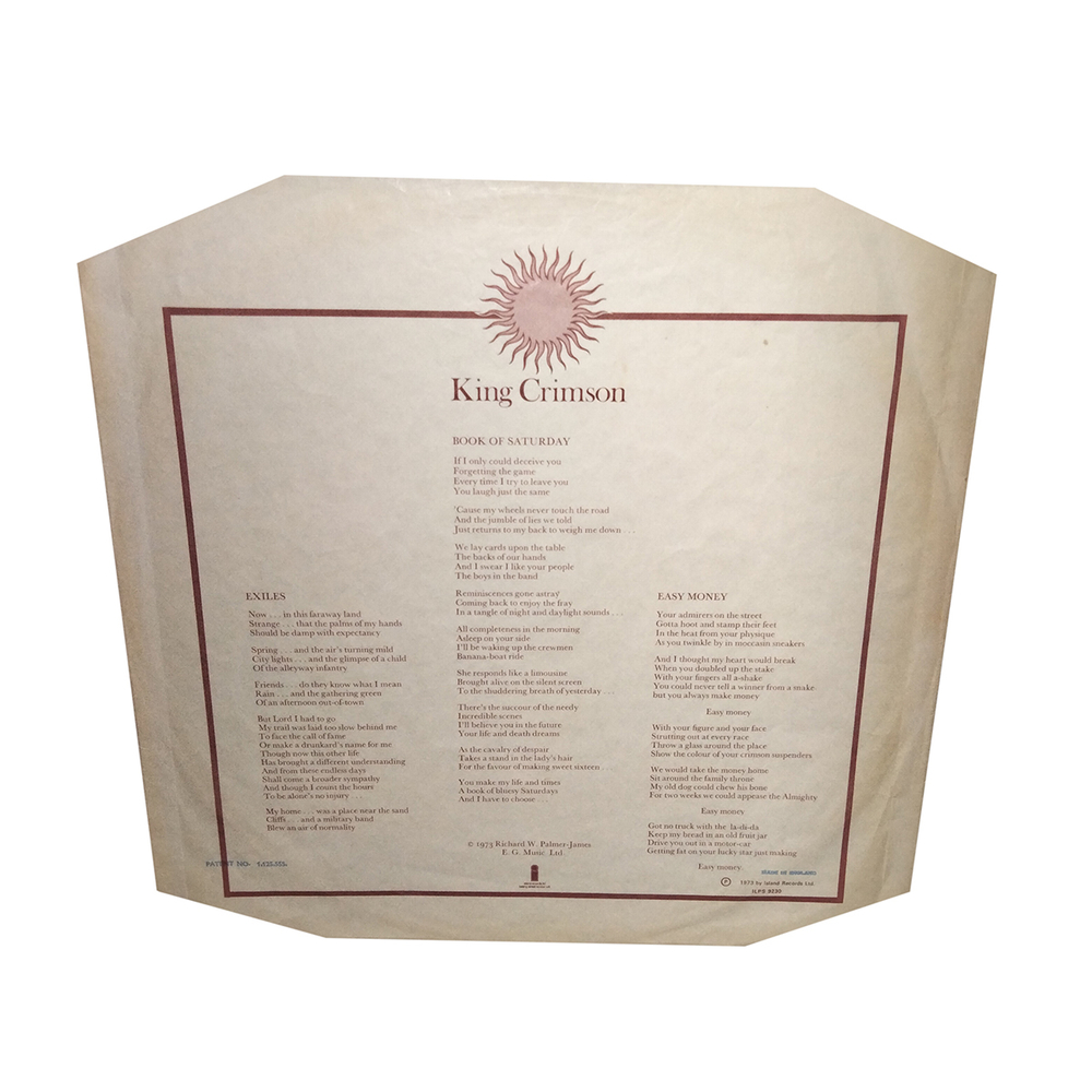 King Crimson / Larks' Tongues In Aspic (LP)