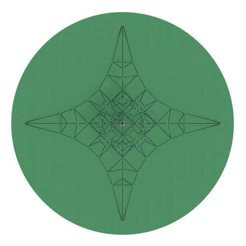 Игровая сетка Пирамида (на резиновое покрытие) СК 2.05.07-РК