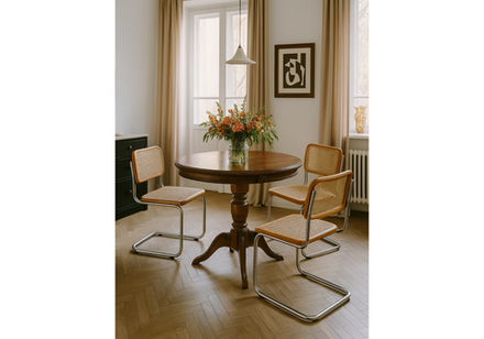 Стол деревянный Woodville Аллофан круглый миланский орех