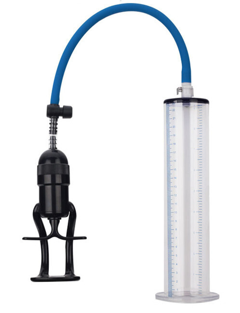 Помпа вакуумная Eroticon PUMP X-Drive с обратным клапаном (23 см.) (Цвет: прозрачный с черным)