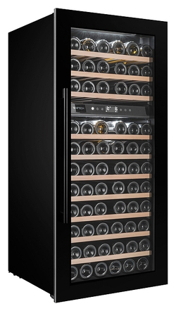 Винный шкаф Temptech Oslo OZ124DB двухзонный черный