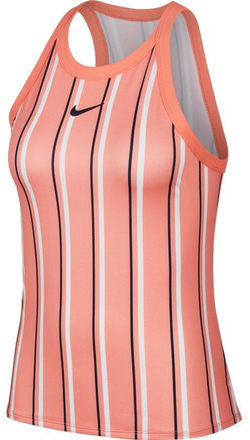Женский топ теннисный Nike Court W Printed Dry Tank - sunblush/obsidian