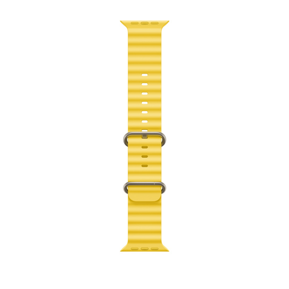 Apple Watch Ultra 49 mm Titanium Case with Yellow Ocean Band
