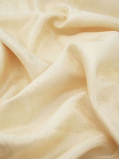 Ткань подкладочная Жаккард, шир. 145 см, 90 гр/м2, вискоза 45%, п/э 55%, бежевый