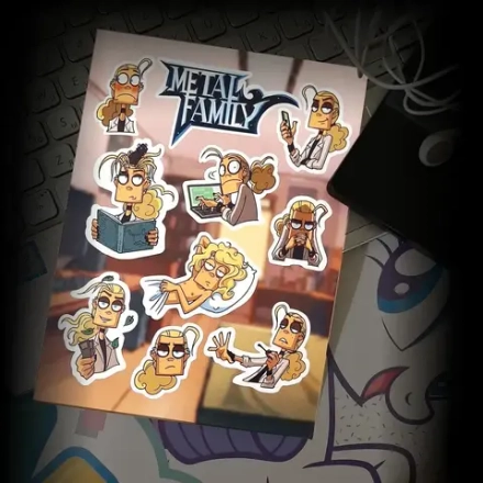Стикерпак Metal Family. Ди