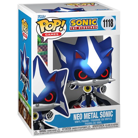 Фигурка Funko POP! Games Sonic the Hedgehog Neo Metal Sonic (MT) (1118) 86106 / Фигурка Фанко ПОП! по мотивам серии игр "Соник", Метал Соник