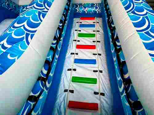 Надувной водный батут-горка с бассейном «Зверопой», размер 9*4*4,5 м