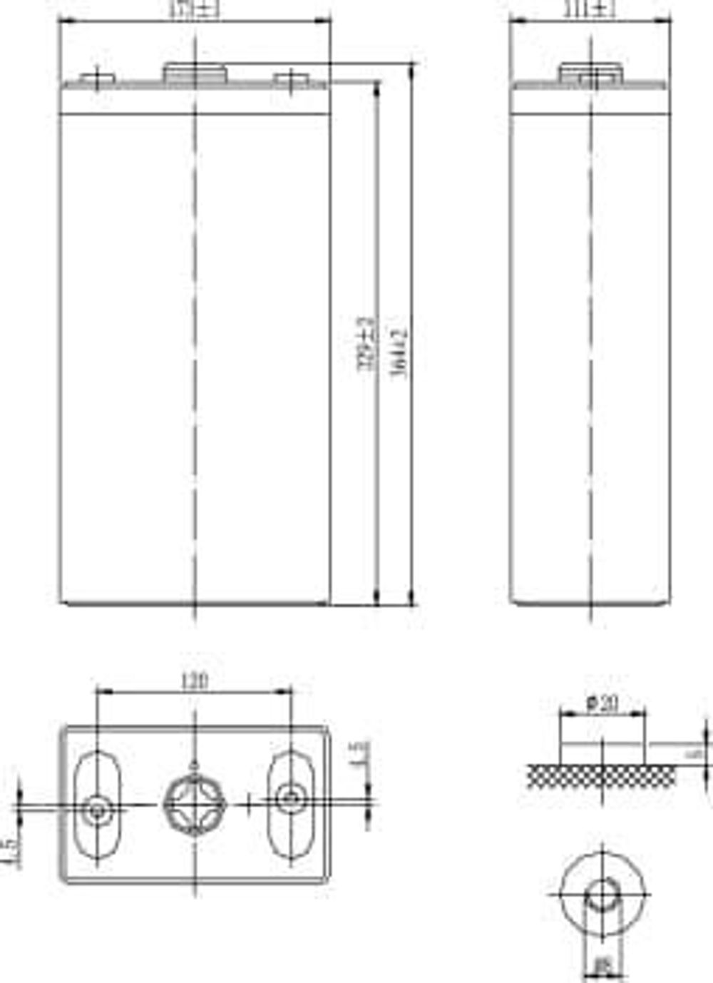 Аккумуляторная батарея Delta STC 200 (2V / 200Ah)