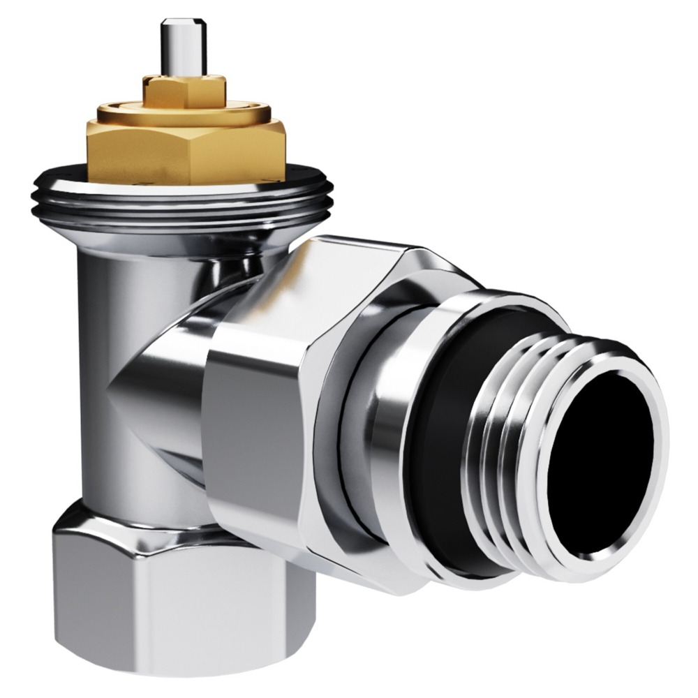 Набор термостатический угловой Royal Thermo Design 1/2quot;М30х1,5 (Хром)