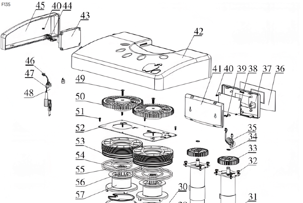 Запчасть Runxin плата управления для F135/F88 (6382019)