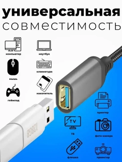 Кабель удлинитель USB 3.0 AM(папа) AF(мама) 1 метр переходник. Удлинитель кабеля юсб