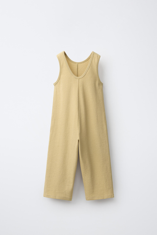 ZARA ОДНОТОННЫЙ КОМБИНЕЗОН, ГОРЧИЧНЫЙ