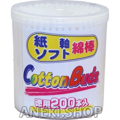Палочки ватные косметологические в стакане 200 шт. GEL Cotton Buds