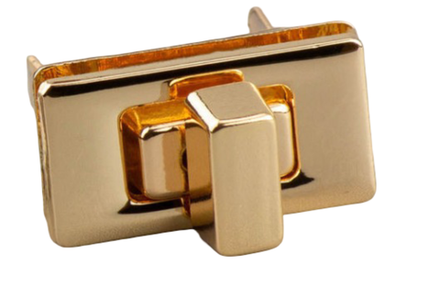 Замок для сумок 601 (25*15), золото