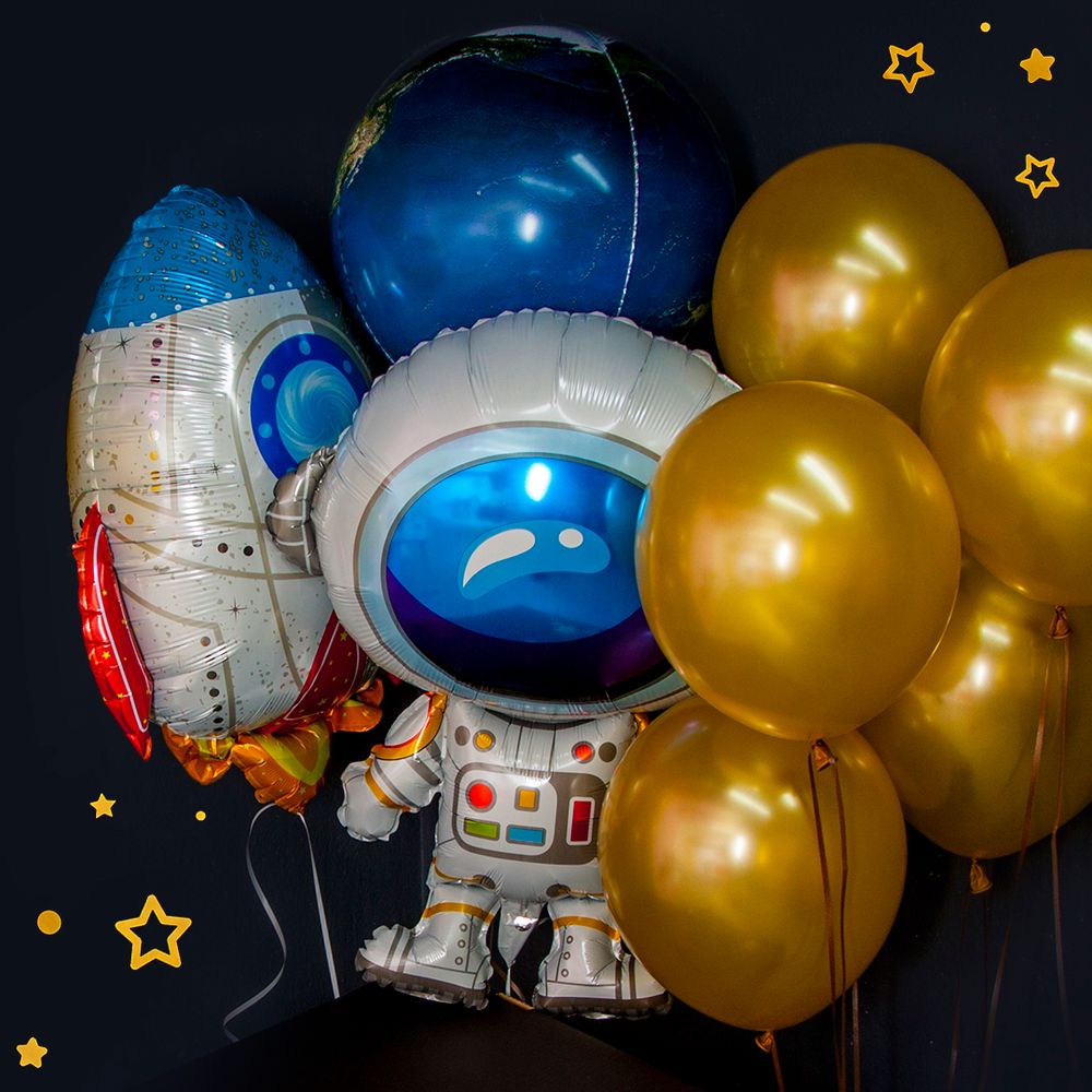 Шар (33"/84 см) Фигура, Космонавт