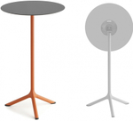 Стол ламинированный барный складной Scab Design Tripe Folding, терракотовый, антрацит