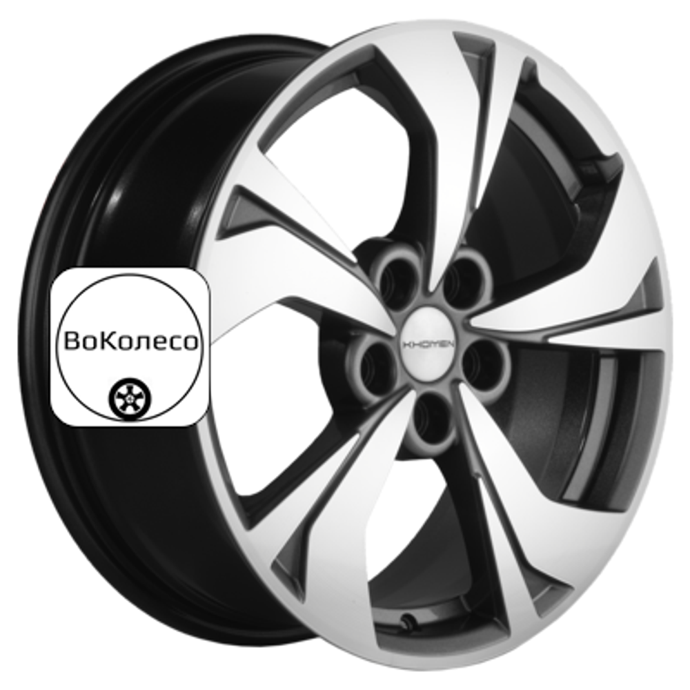 7x17/5x114,3 ET45 D67,1 KHW1724 (I-40/CX-5/ASX-5) Gray-FP Khomen Wheels
