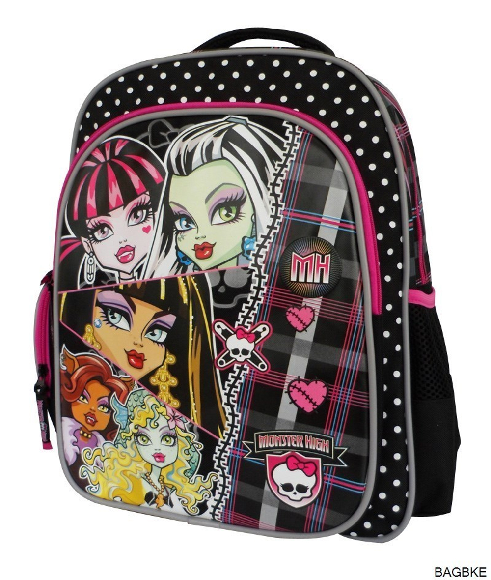 Рюкзак детский в горох с принтами принцесс