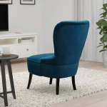 Кресло с подголовником - IKEA REMSTA, 60х72х88 см, синий,  РЕМСТА ИКЕА
