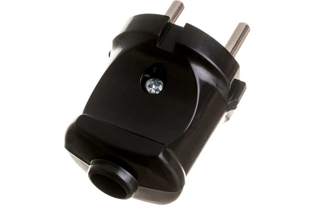 Электрическая вилка Stayer MASTER, 6А/220В, черная 55150-B