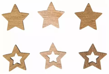 Декоративный элемент  "Звезда", диаметр 2 см