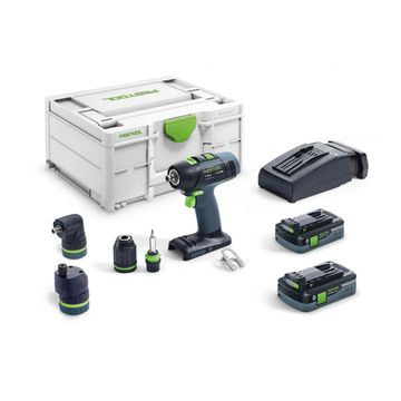 Дрель-шуруповерт аккумуляторная FESTOOL T 18+3 HPC 4,0 I-Set