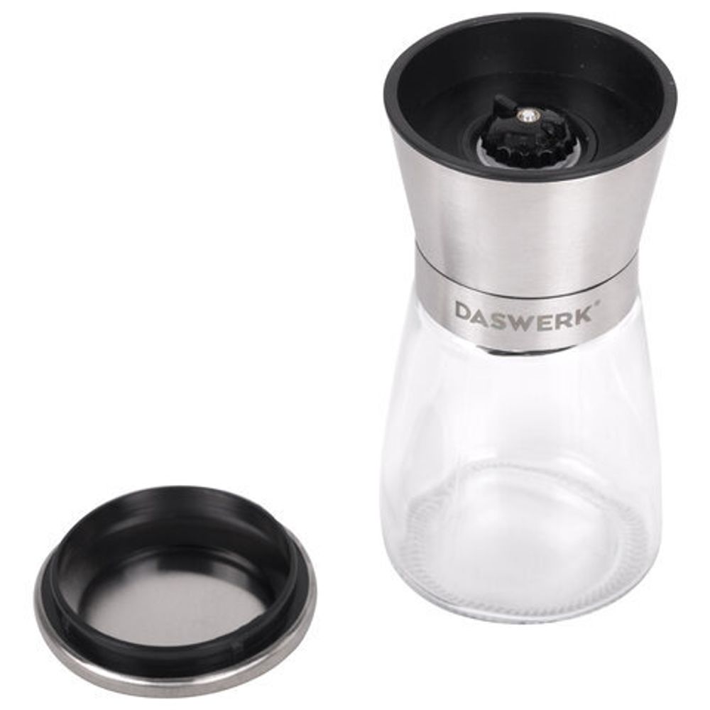 Механические ручные мельницы для соли и перца, набор 2 шт., нержавеющая сталь, DASWERK, 456628