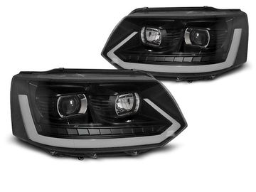 Передние фары Tube Light для Volkswagen T5 (10-15) Dynamic Black T6 Look