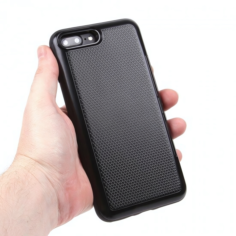 Чехол с вырезами под пластиковые карты для iPhone 7 Plus, 009465 Розовое золото