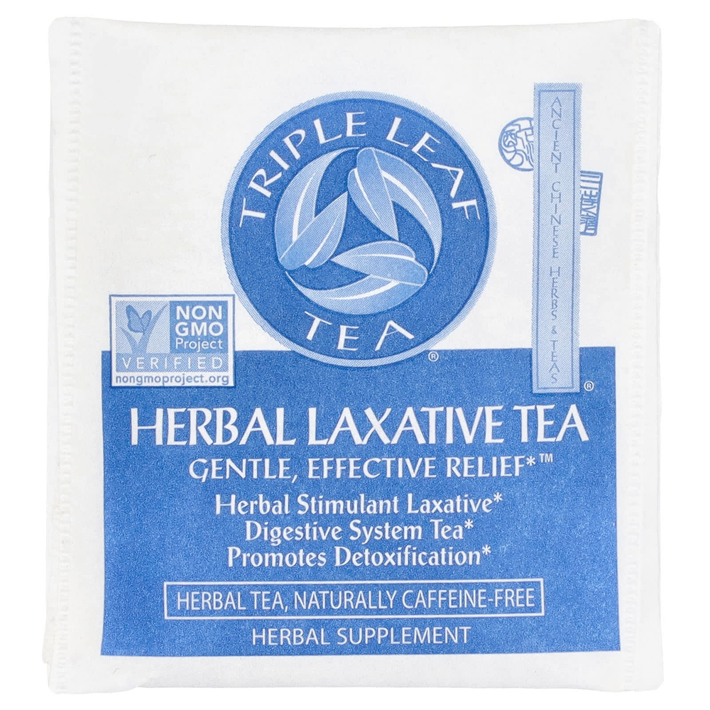 Triple Leaf Tea, слабительное на основе трав, 20 чайных пакетиков по 36 г (1,27 унции)