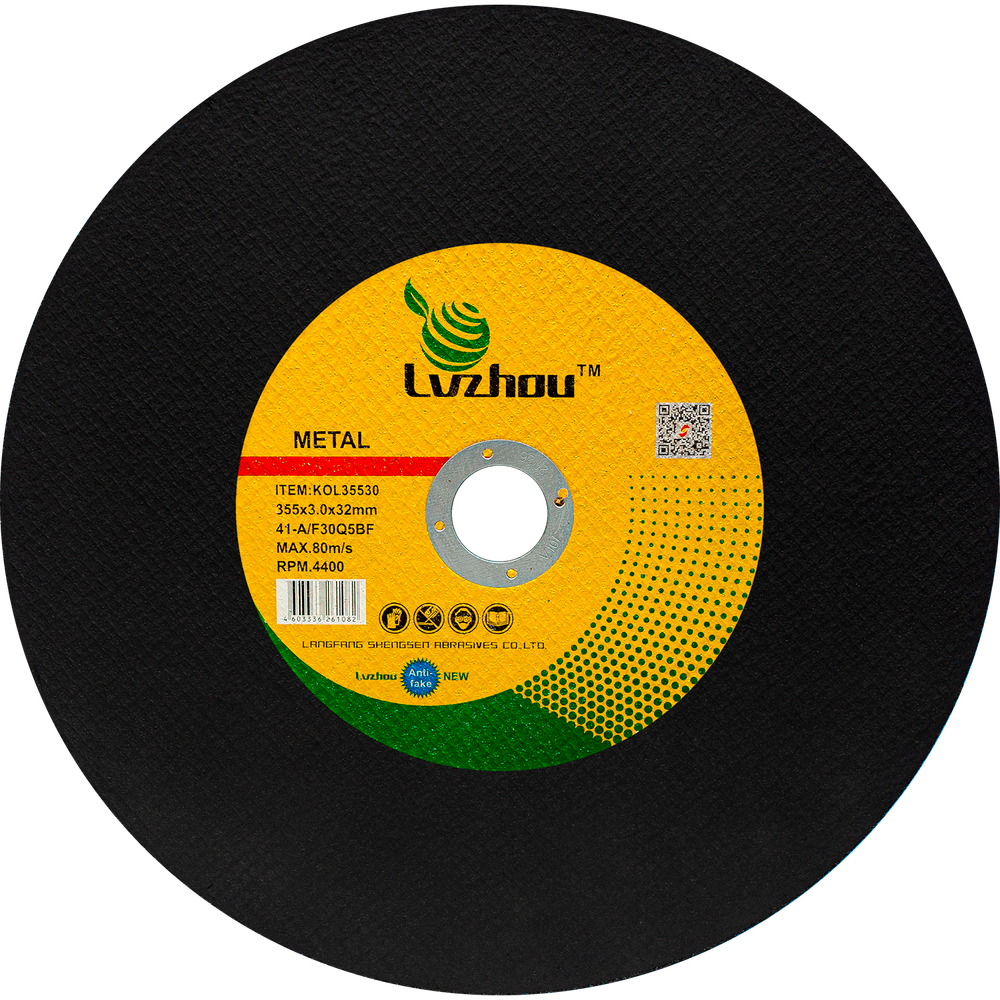 Диск отрезной по металлу и нержавеющей стали LVZHOU 355х3,0х32mm, KOL35530