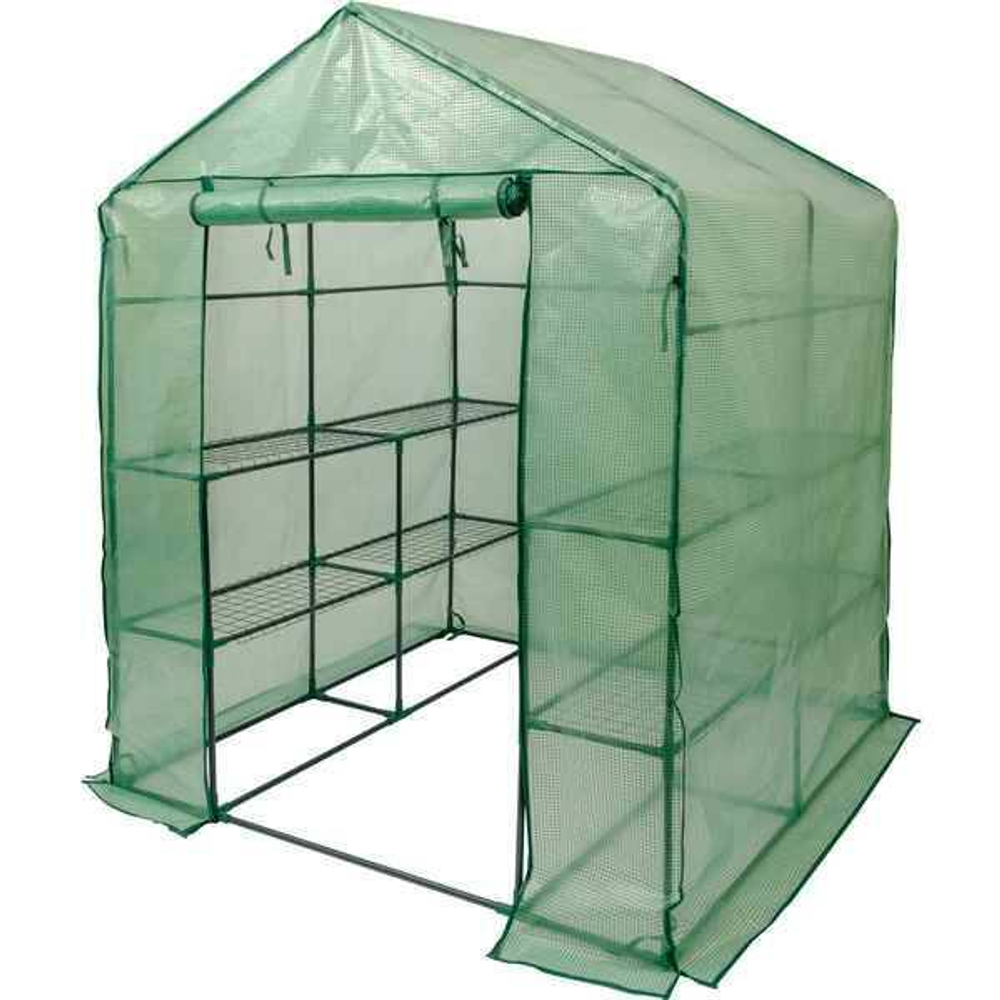 Парник для рассады МегаСад 143X143X195см с полками