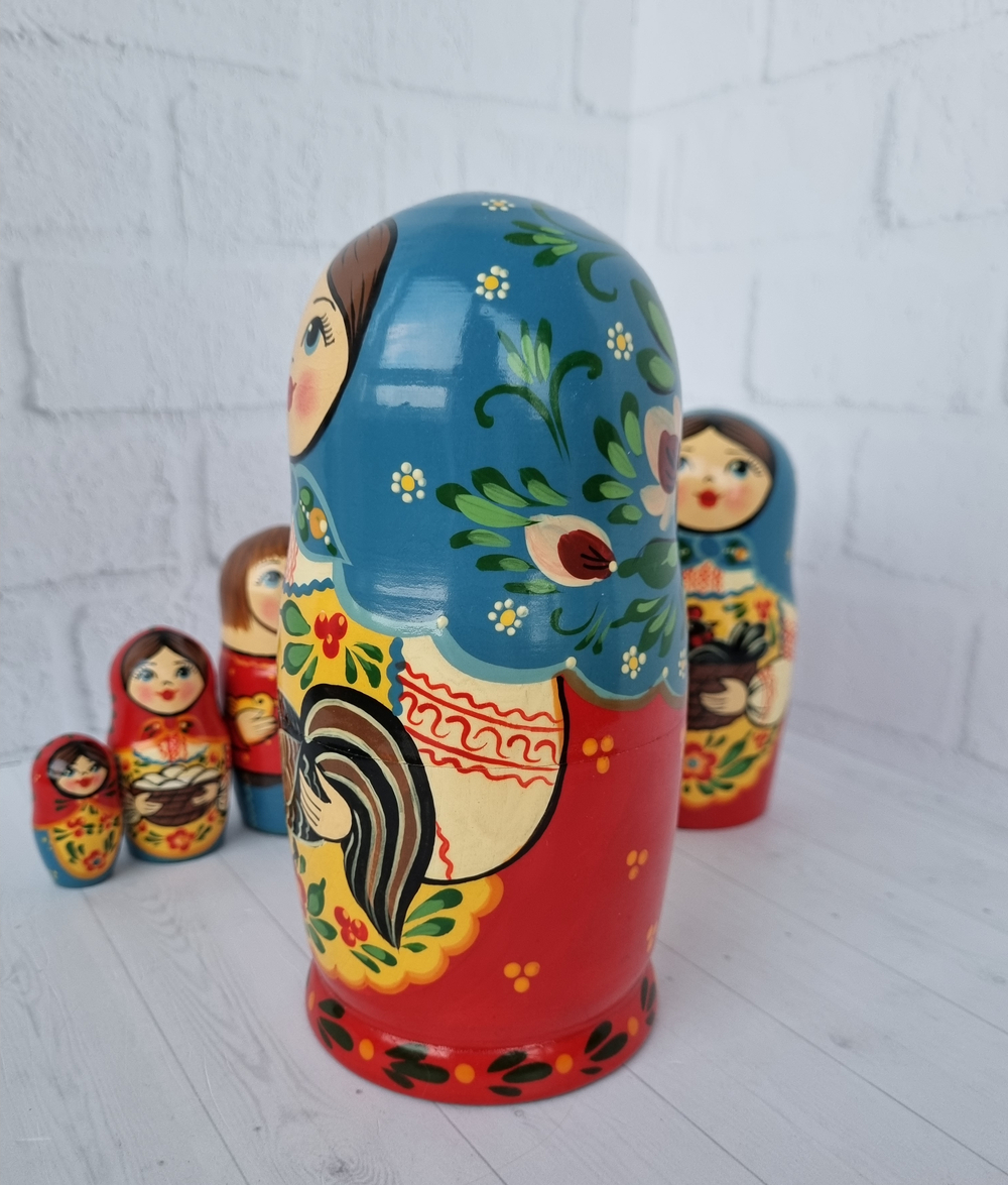 Матрешка "с курочкой" традиция 5мест