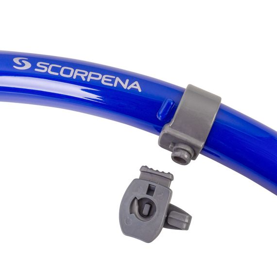 Трубка Scorpena N2 c двумя клапанами синяя