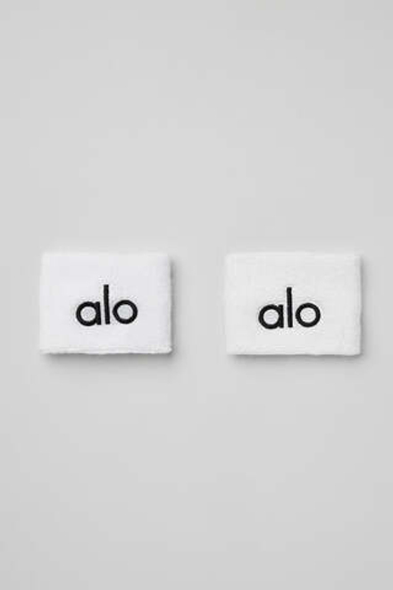 Alo yoga Спортивные напульсники, белый