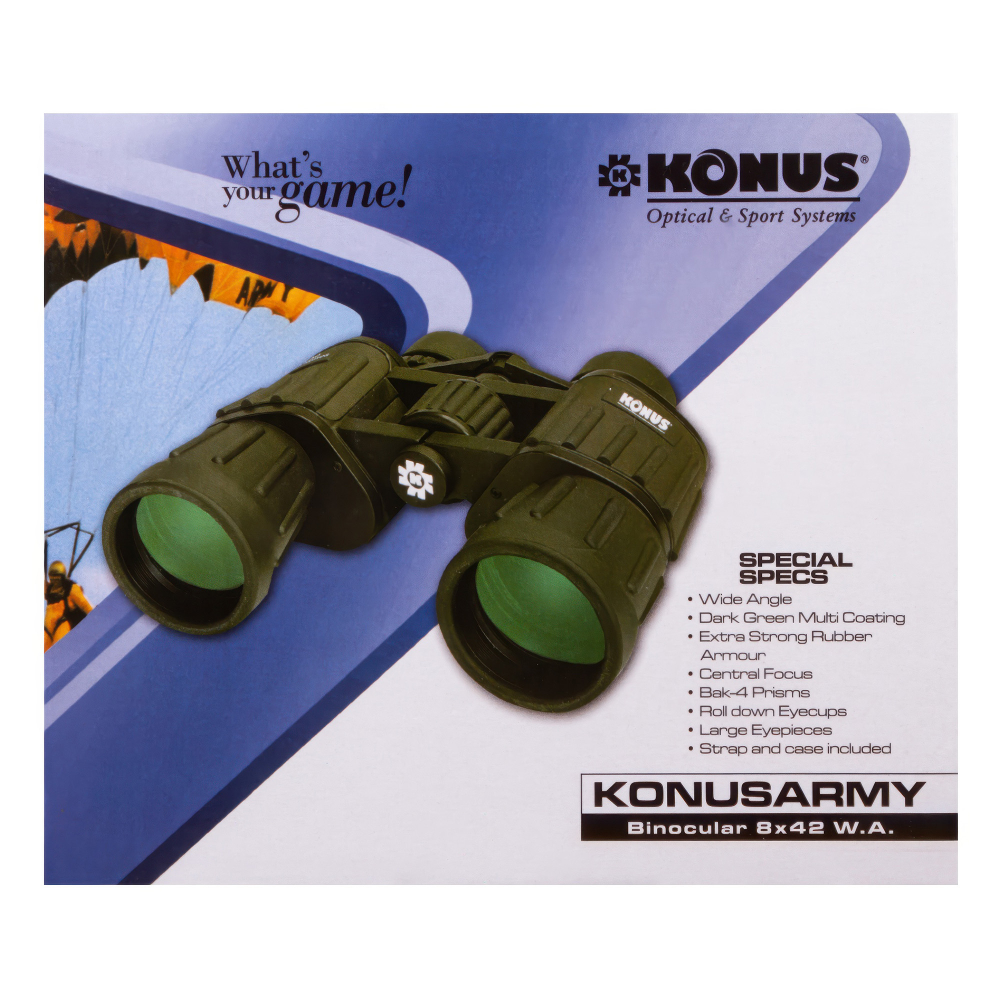 Бинокль Konus Konusarmy 8x42 WA — упаковка