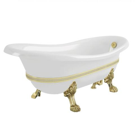 Ванна Migliore Bella Decor 26982 на лапах Standart 170x80 см, золото