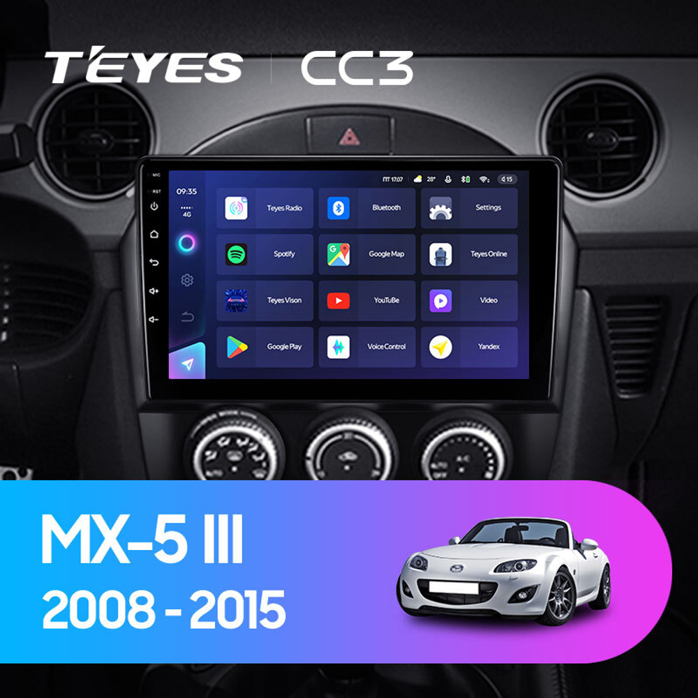 Teyes CC3 9" для Mazda MX-5 III 3 NC 2008-2015