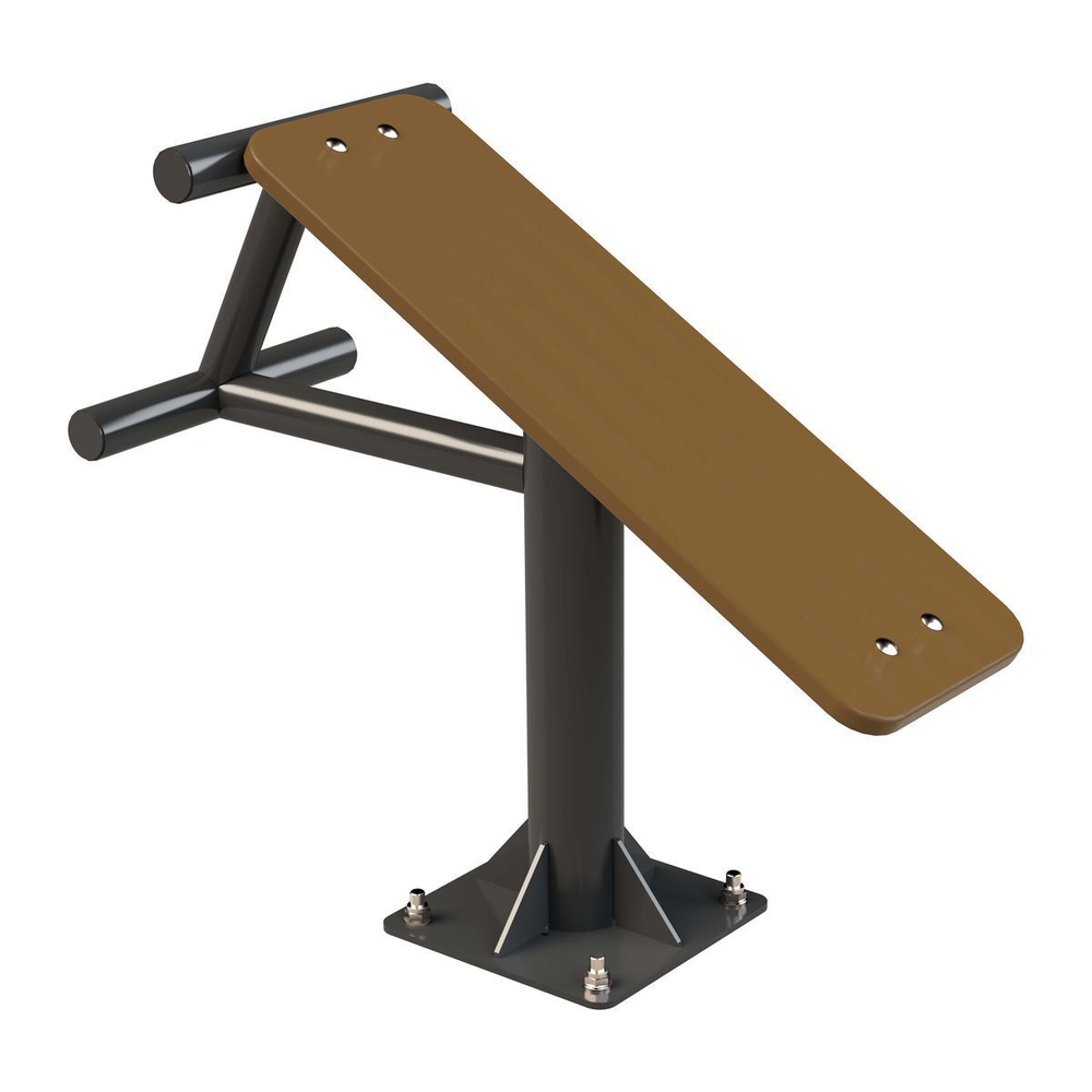 Fix-1701 Уличный тренажер Скамья для пресса ZAVODSPORTA