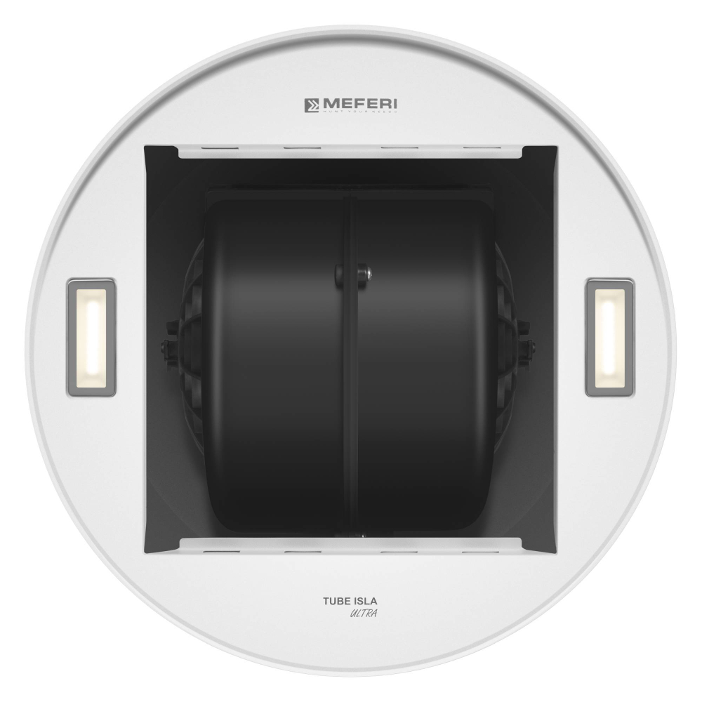 Островная цилиндрическая вытяжка Meferi TUBE35WH ISLA ULTRA фото 11