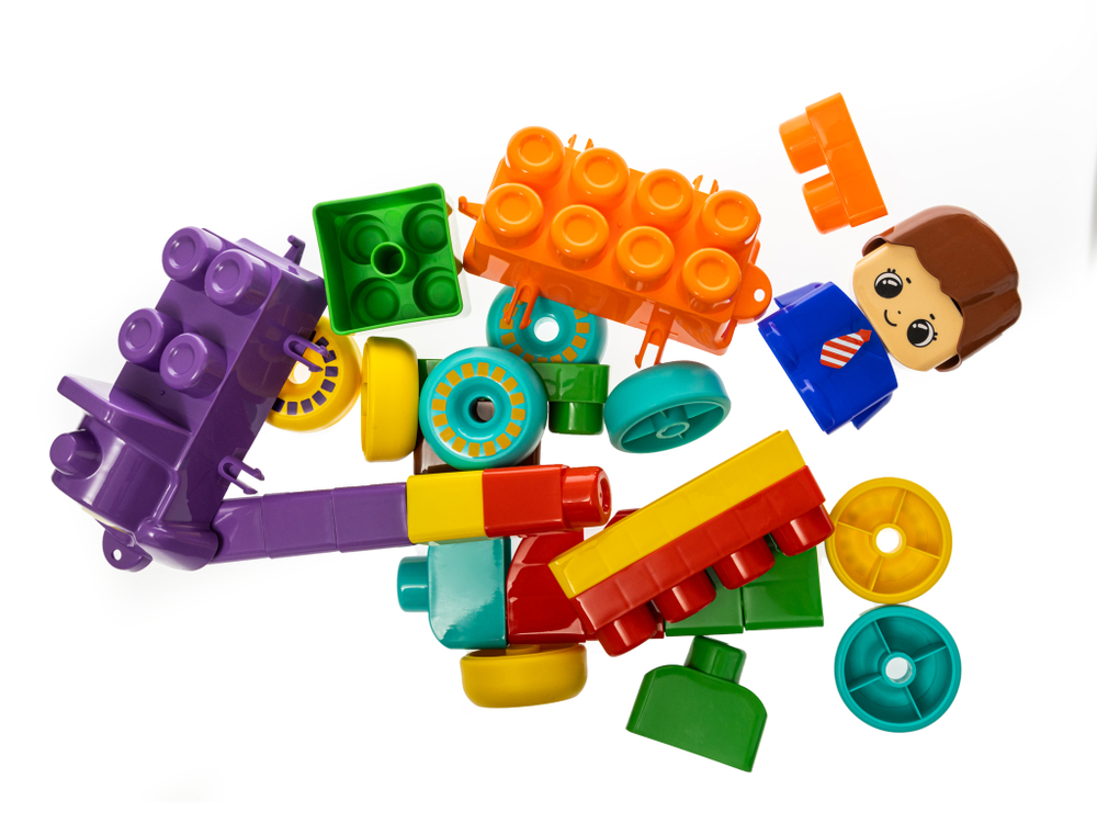 Конструктор пластиковый «Веселый паровозик» 30 деталей Baby Blocks