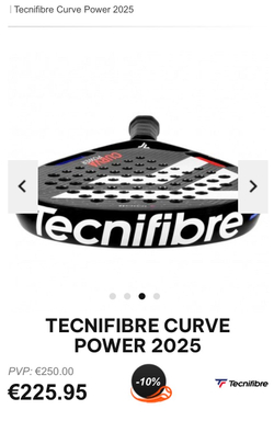 Tecnifibre, CURVA POWER, Padel Racket