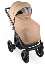 Детская коляска Bexa Ideal Eco 3 в 1 с автокреслом Avionaut Cosmo IE03 черный+т.бежевая кожа