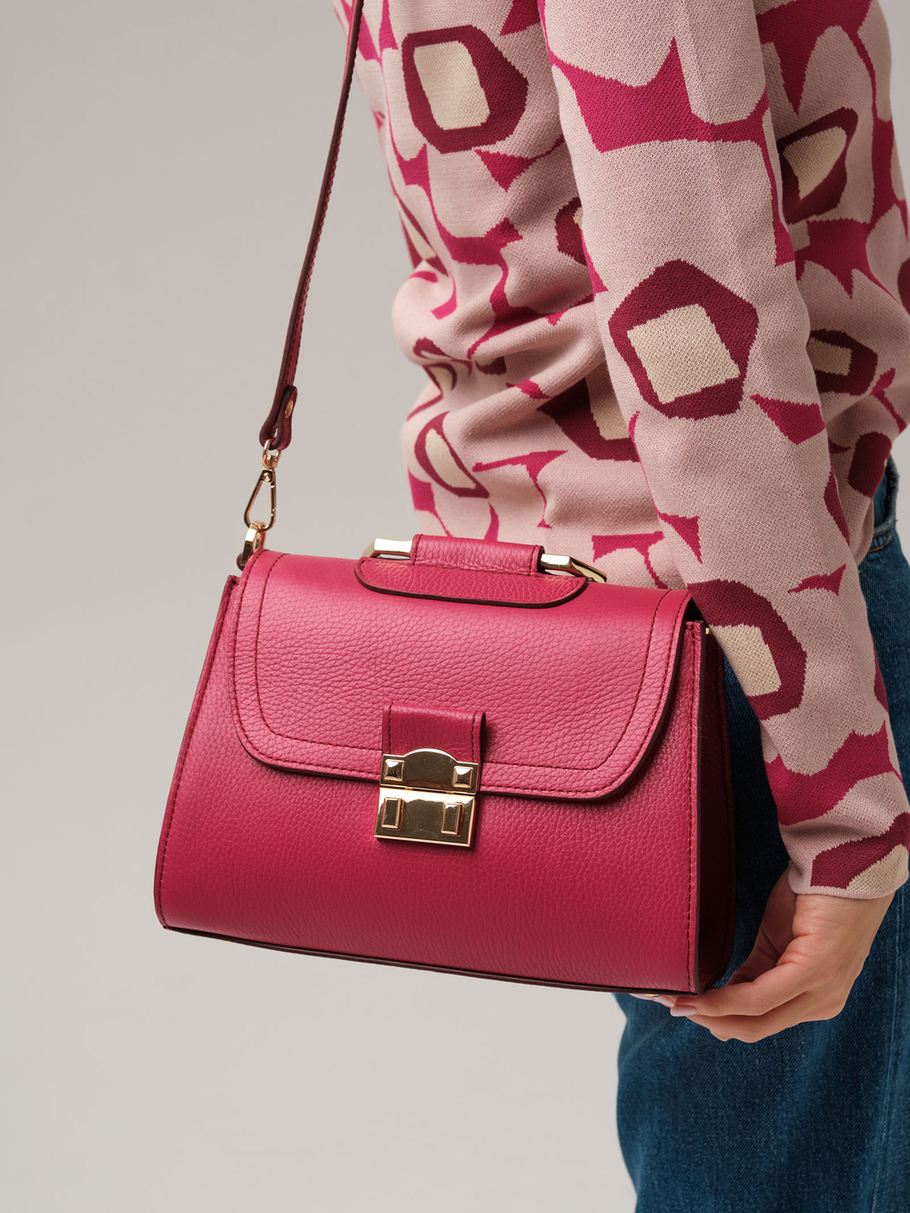 Сумка Azaro 30802 розовая ягода