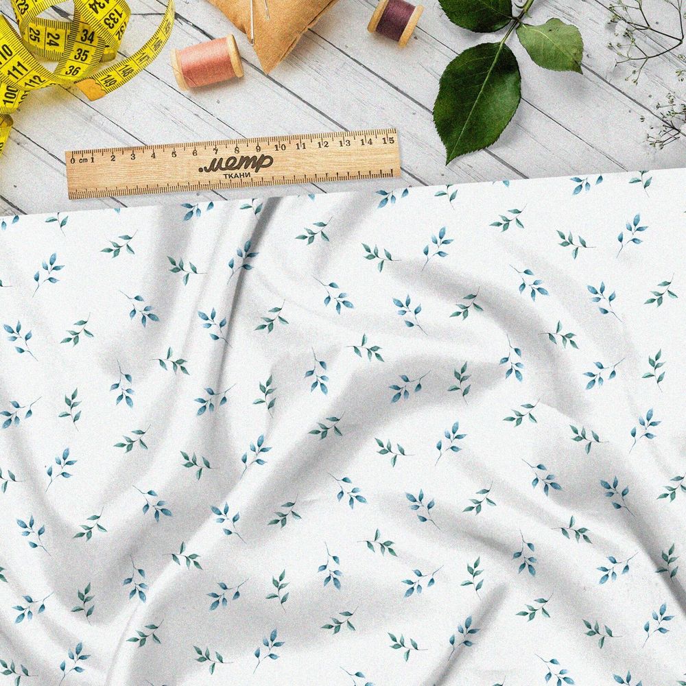 Ткань штапель красочный цветочный дизайн