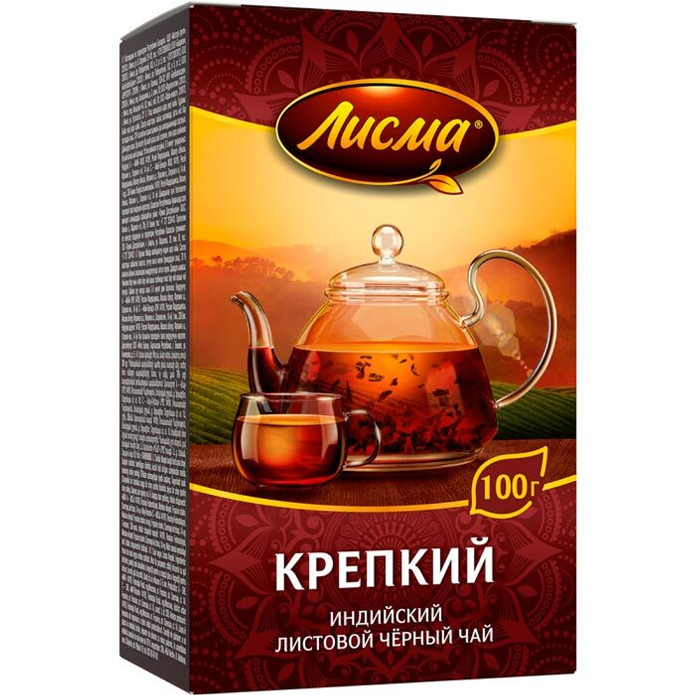 Чай черный Лисма крепкий 100 г.